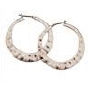 Lucky Brand Silver Hammered Hoop Earrings